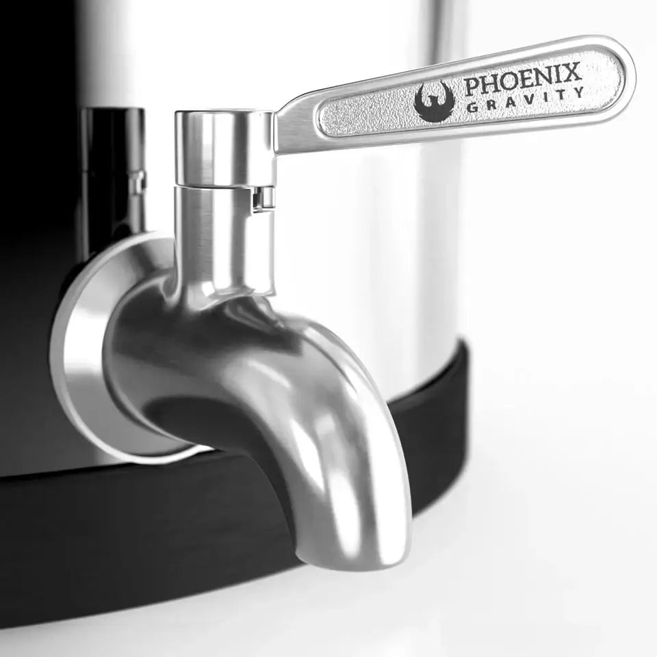 12l Premium Stainless Steel Gravity Water Filter with Tap (smart Carbon Filter)