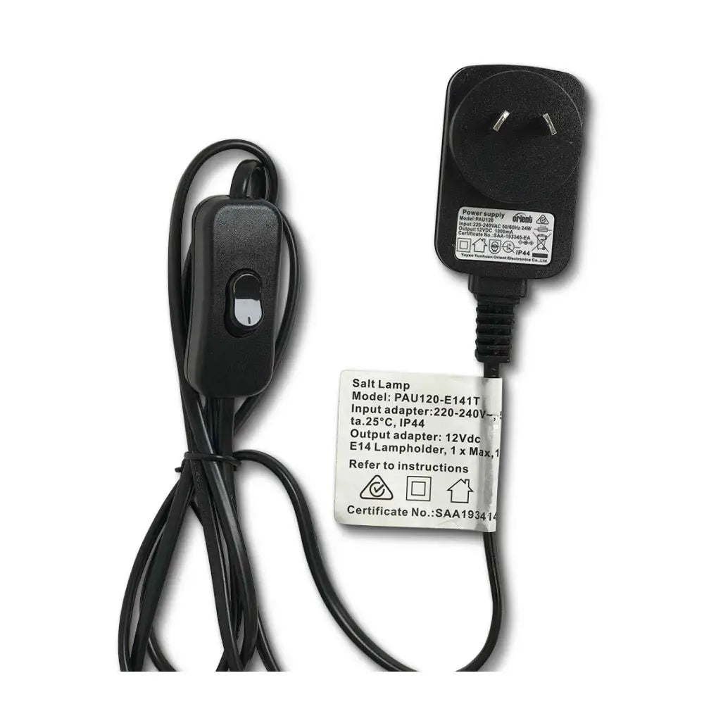 12v 12w Rectangle Iron Basket Himalayan Pink Salt Lamp Rock Crystal Bulb On/off