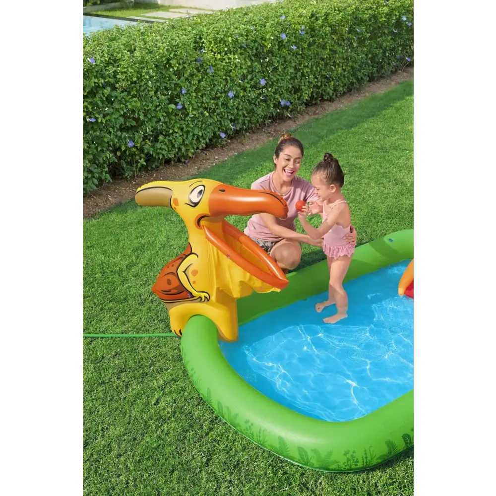 190l Jurassic Splash Water Play Centre Bright Dinosaur Theme with Slide