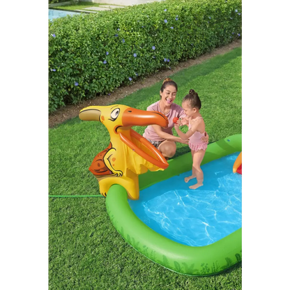190l Jurassic Splash Water Play Centre Bright Dinosaur Theme with Slide