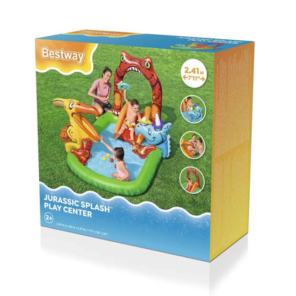 190l Jurassic Splash Water Play Centre Bright Dinosaur Theme with Slide