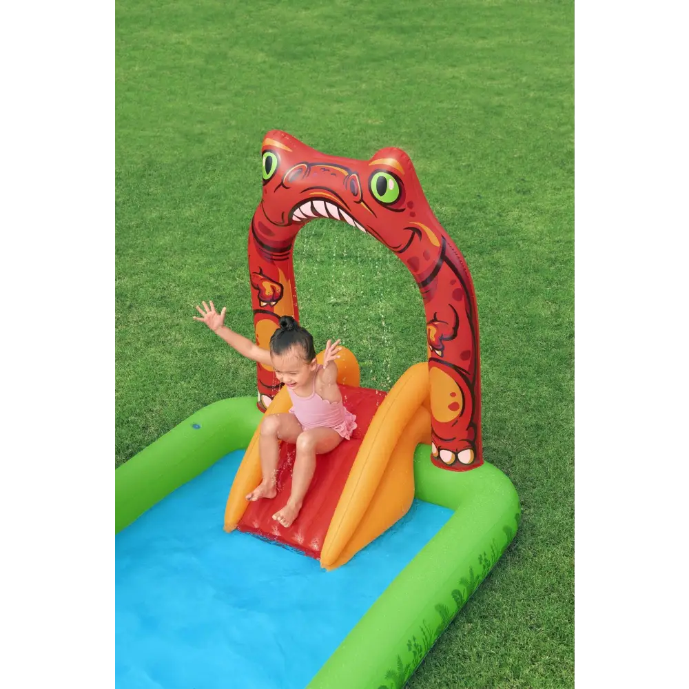 190l Jurassic Splash Water Play Centre Bright Dinosaur Theme with Slide