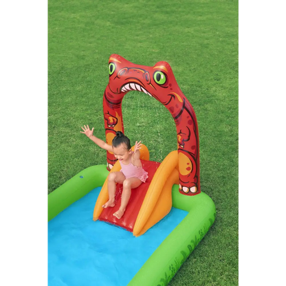 190l Jurassic Splash Water Play Centre Bright Dinosaur Theme with Slide