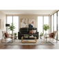 2 Seater Recliner Sofa in Faux Leather Lounge Couch in Black