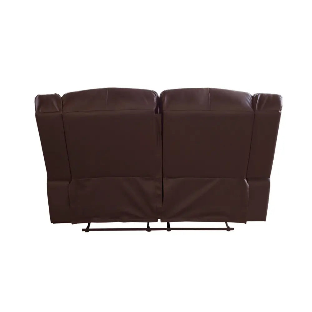 2 Seater Recliner Sofa in Faux Leather Lounge Couch in Brown
