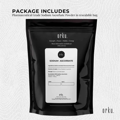 2kg Sodium Ascorbate Powder - Vitamin c Buffered Pharmaceutical Ascorbic Acid