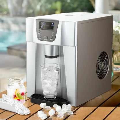 2l Portable Ice Cuber Maker & Water Dispenser - Silver