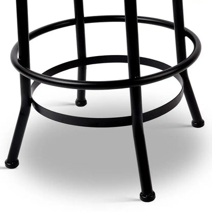 2x Bar Stools Adjustable Wood Chairs