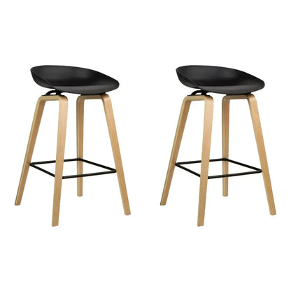 2x Bar Stools Wooden
