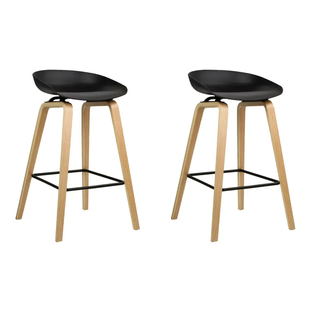 2x Bar Stools Wooden
