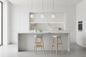 2x Bar Stools Wooden Stool White