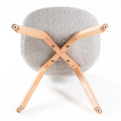 2x Retro Dining Cafe Chair Padded Seat Grey
