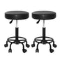 2x Salon Stool Round Swivel Chair