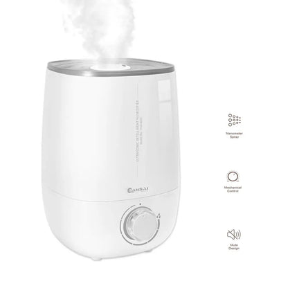 2x Sansai Air Humidifier Ultrasonic Cool Mist 4.8l White