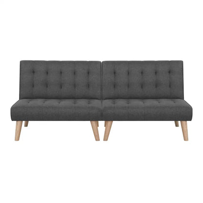 2x Sofa Bed Couch Single Seater Fabric Grey