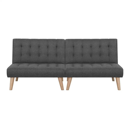 2x Sofa Bed Couch Single Seater Fabric Grey