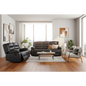 3 + 2 Seater Recliner Sofa in Faux Leather Lounge Couch in Black