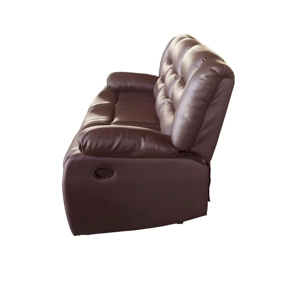 3 + 2 Seater Recliner Sofa in Faux Leather Lounge Couch in Brown