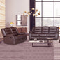 3 + 2 Seater Recliner Sofa in Faux Leather Lounge Couch in Brown