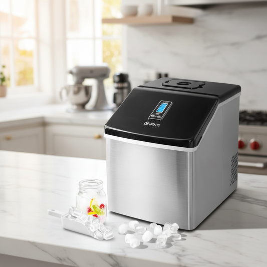 3.2L Portable Ice Cube Maker Cold Commercial Machine Stainless Steel
