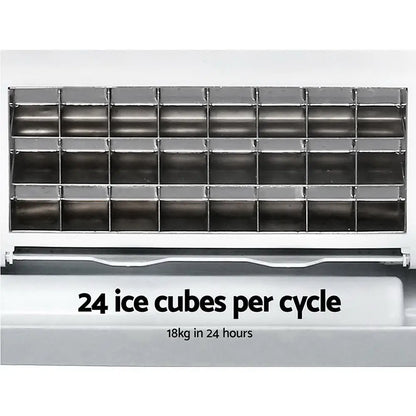 3.2l Portable Ice Cube Maker Cold Commercial Machine Stainless Steel