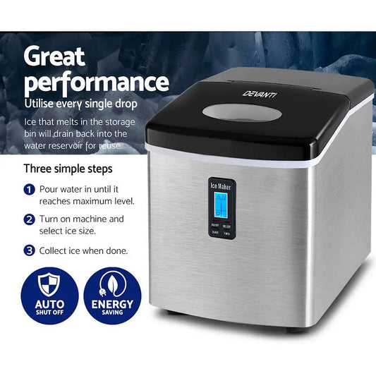 3.2l Stainless Steel Portable Ice Cube Maker
