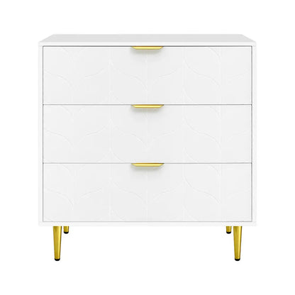 3 Chest of Drawers Lowboy Cabinet White