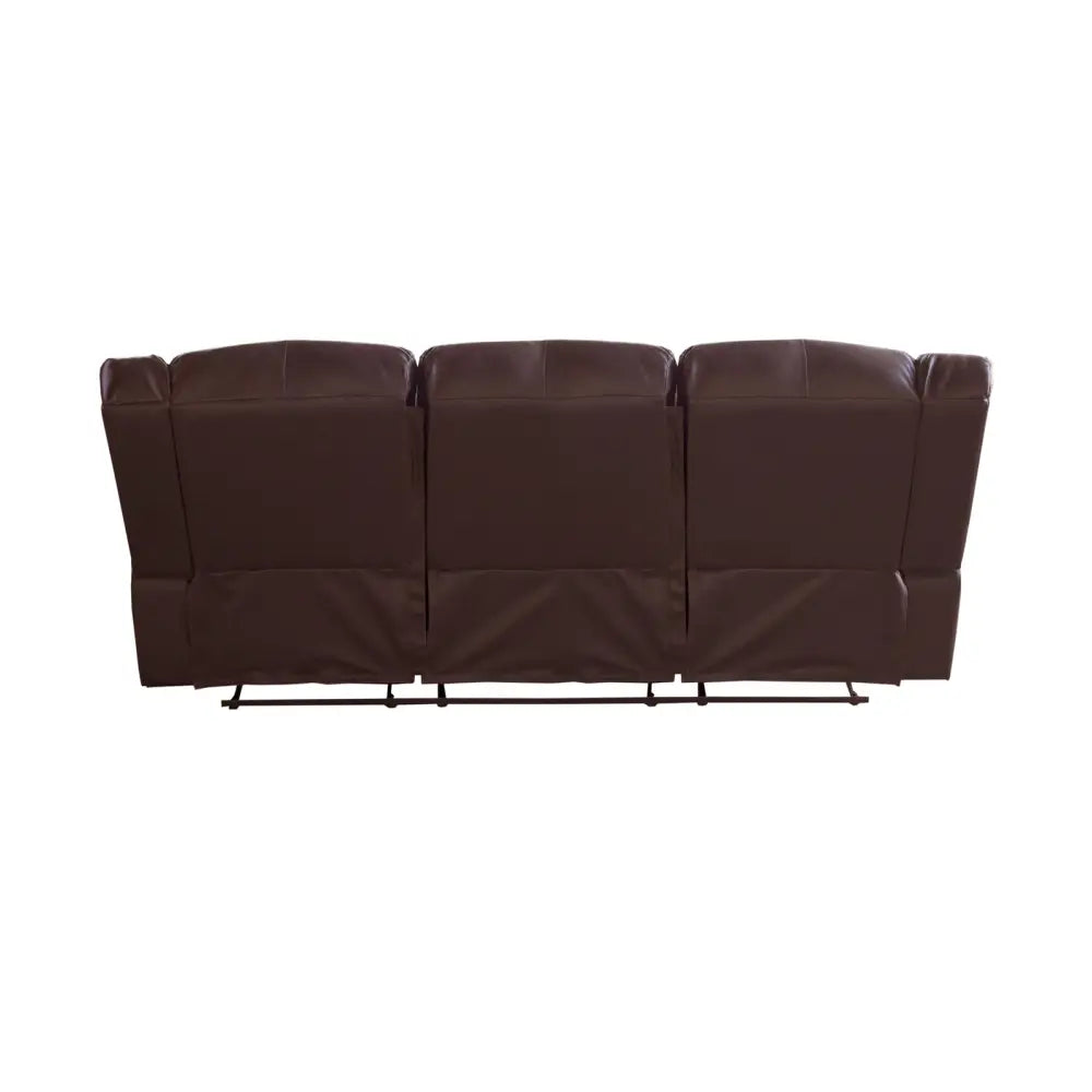 3 Seater Recliner Sofa in Faux Leather Lounge Couch in Brown