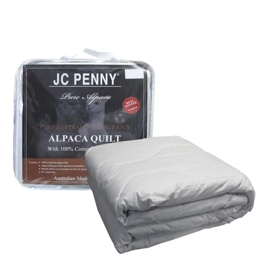350gsm Alpaca Quilt with Cotton Japara Cover - King
