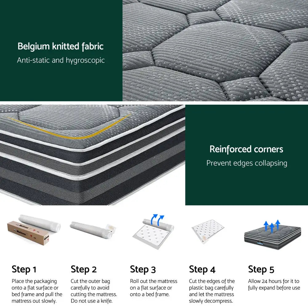 35cm Mattress Bamboo Cover Double
