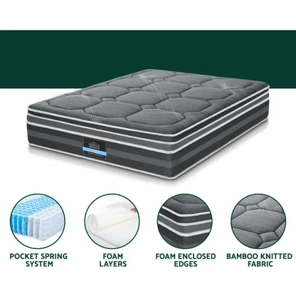 35cm Mattress Bamboo Cover Double