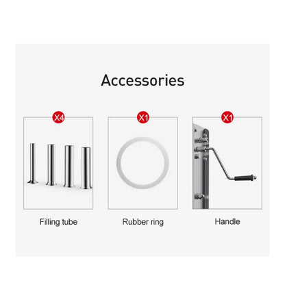 3l Manual Vertical Sausage Filler - Stainless Stuffer Meat Press Machine