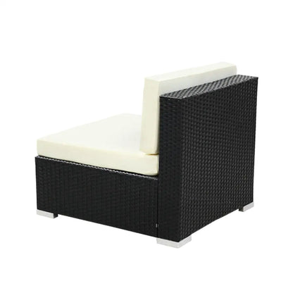 3pc Gardeon Outdoor Furniture Sofa Set Wicker Rattan Garden Lounge Chair Setting