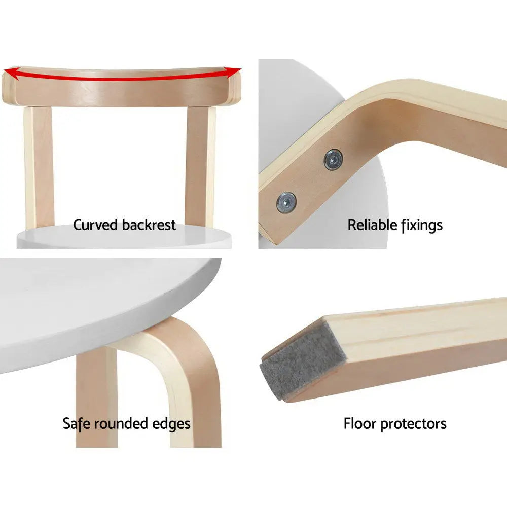 3pcs Kids Table and Chairs Set Activity Toy Play Desk