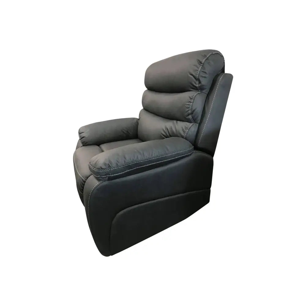 3rr + 1rr + 1rr Leatherette Grey Electric Recliner Feature Multi Positions Ultra Cushioned Usb Outlets