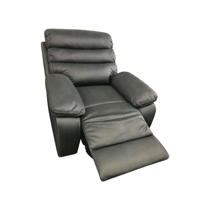 3rr + 1rr + 1rr Leatherette Grey Electric Recliner Feature Multi Positions Ultra Cushioned Usb Outlets