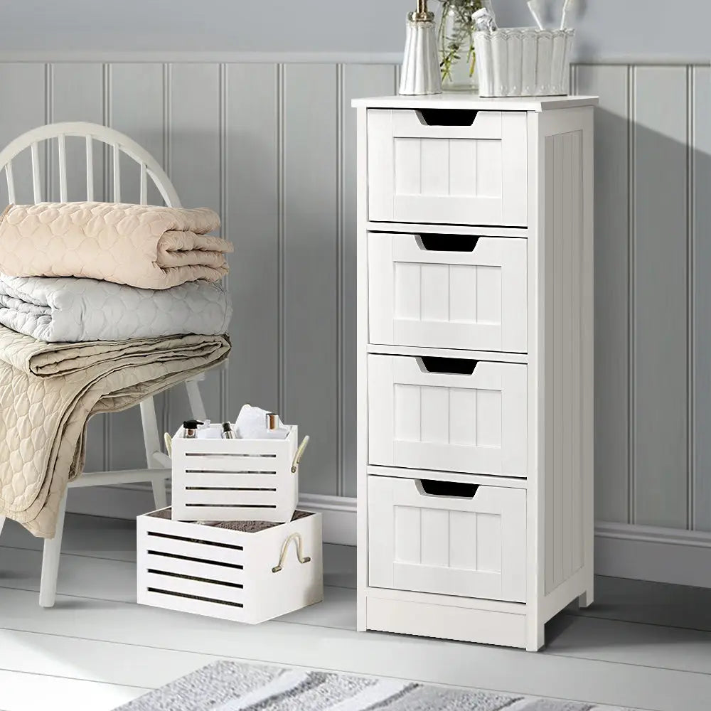 4 Chest of Drawers - Leesa White
