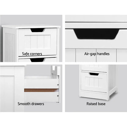 4 Chest of Drawers - Leesa White