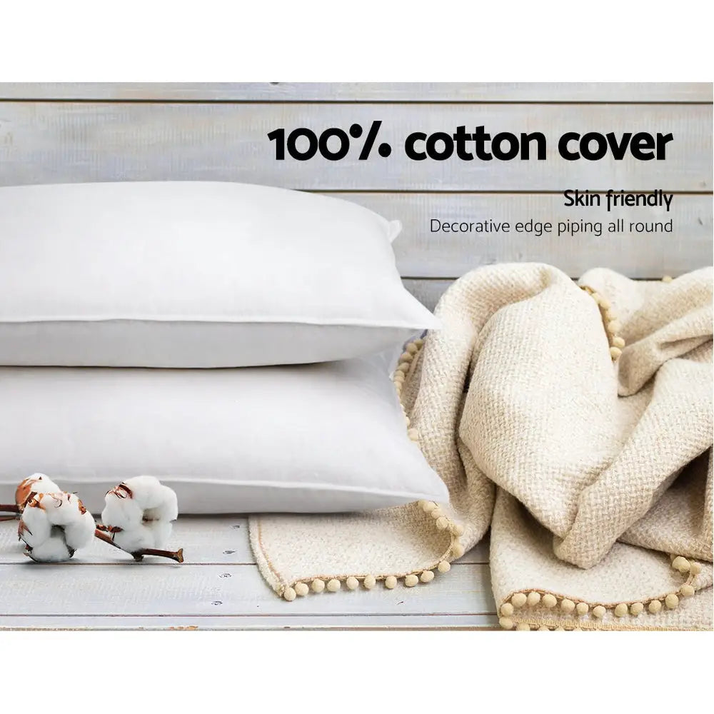 4 Pack Bed Pillow Family Hotel 50x90cm