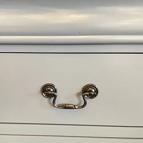 4 Pieces Bedroom Suite in Solid Wood & Mdf King Size Grey Colour Bed Bedside Table Dresser