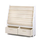 4 Tiers Kids Bookshelf Magazine Rack Children Bookcase Organiser Drawer