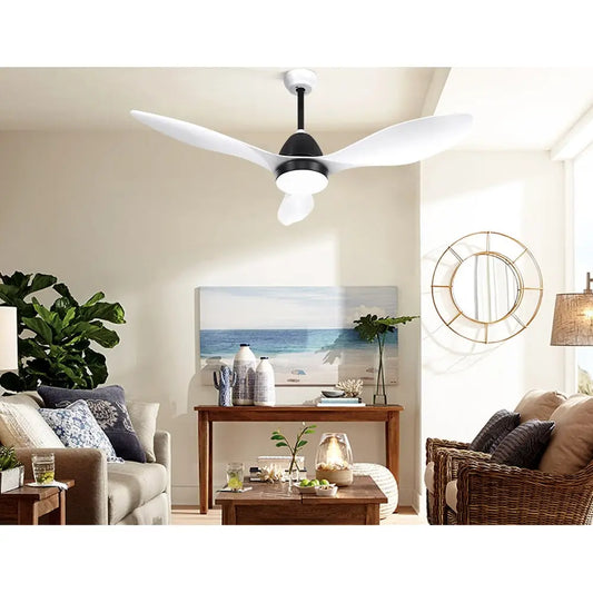 48’’ Ceiling Fan Dc Motor W/light W/remote - White