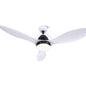 48’’ Ceiling Fan Dc Motor W/light W/remote - White