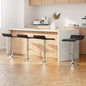 4x Bar Stools Adjustable Gas Lift Chairs Black