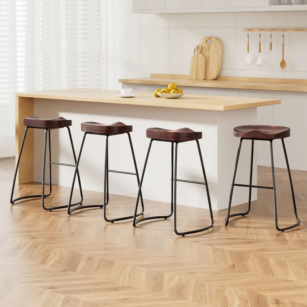 4x Bar Stools Tractor Seat 65cm