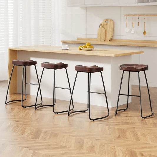 4x Bar Stools Tractor Seat 65cm
