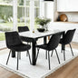 4x Dining Chairs Velvet Tufted Kitchen Lounge Cafe Accent Chair Black