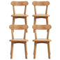 4x Dining Chairs Wooden Kitchen Accent Chair Cafe Lounge Rubber Wood