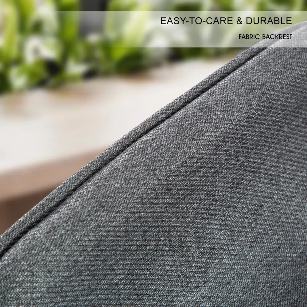 4x Wooden Bar Stool Dining Chair Fabric Sophia 74cm Grey
