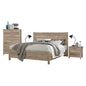 5 Pieces Bedroom Suite Natural Wood Like Mdf Structure Double Size Oak Colour Bed Bedside Table Tallboy & Dresser